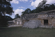 Mayan Palace Lower Level at Labna Ruins - labna mayan ruins,labna mayan temple,mayan temple pictures,mayan ruins photos